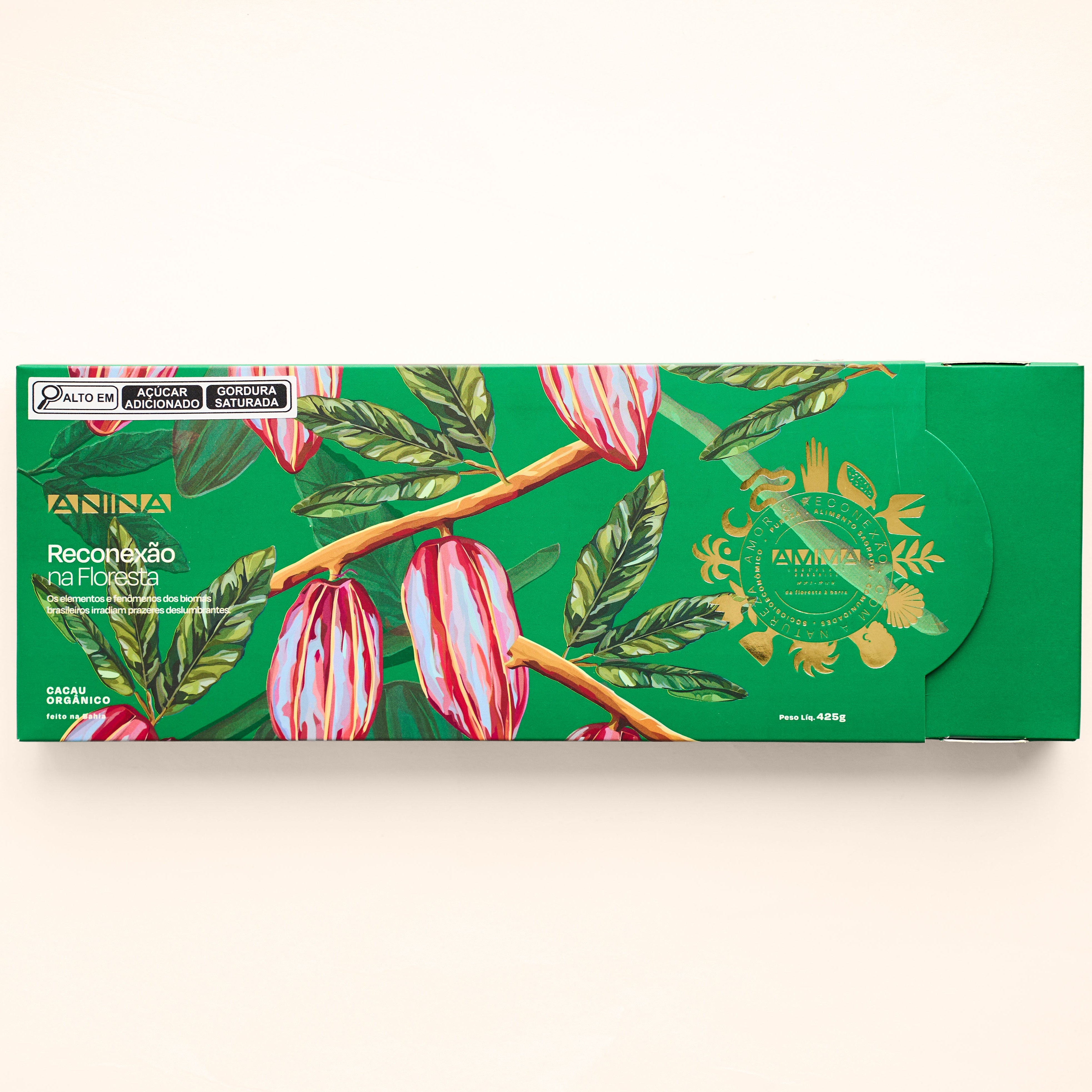 Chocolate Orgânico 60% Nibs de cacau caramelizado - Barra 425g