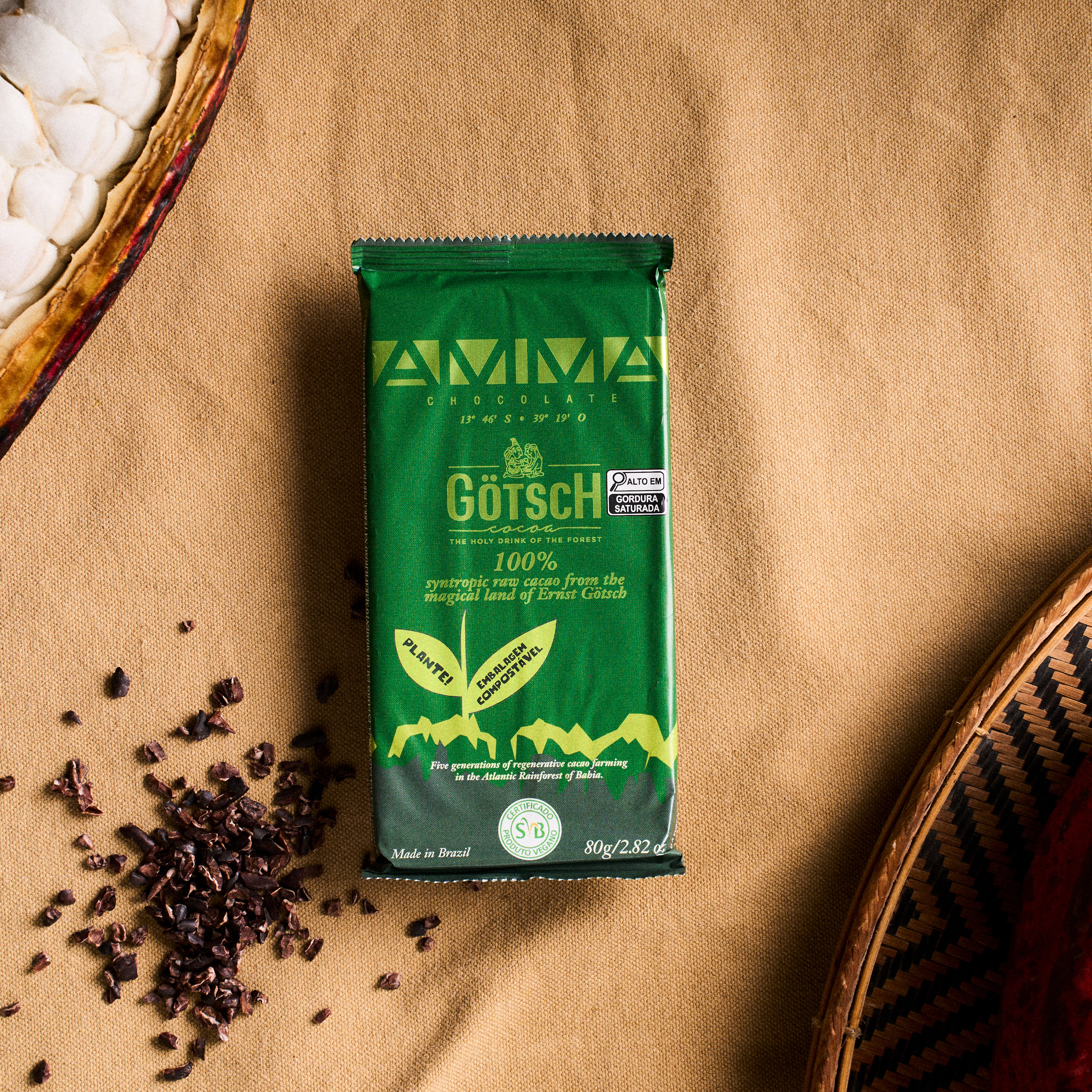 Gotsch  Chocolate 100% com Cacau Sintrópico 80g