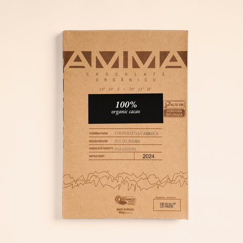 Chocolate Orgânico 100% Cacau 500g