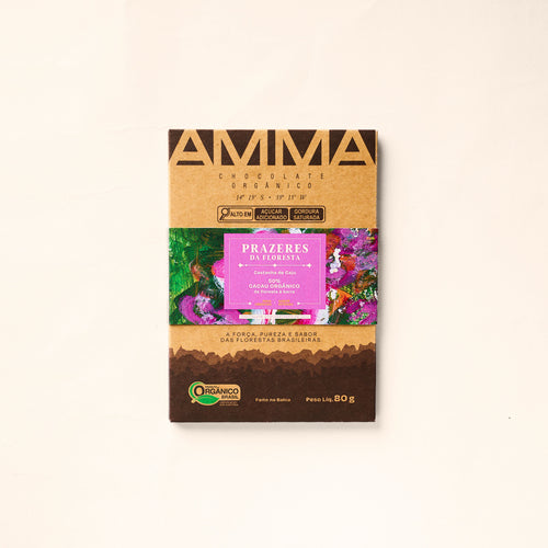 Chocolate Orgânico 50% Castanha De Caju 80G