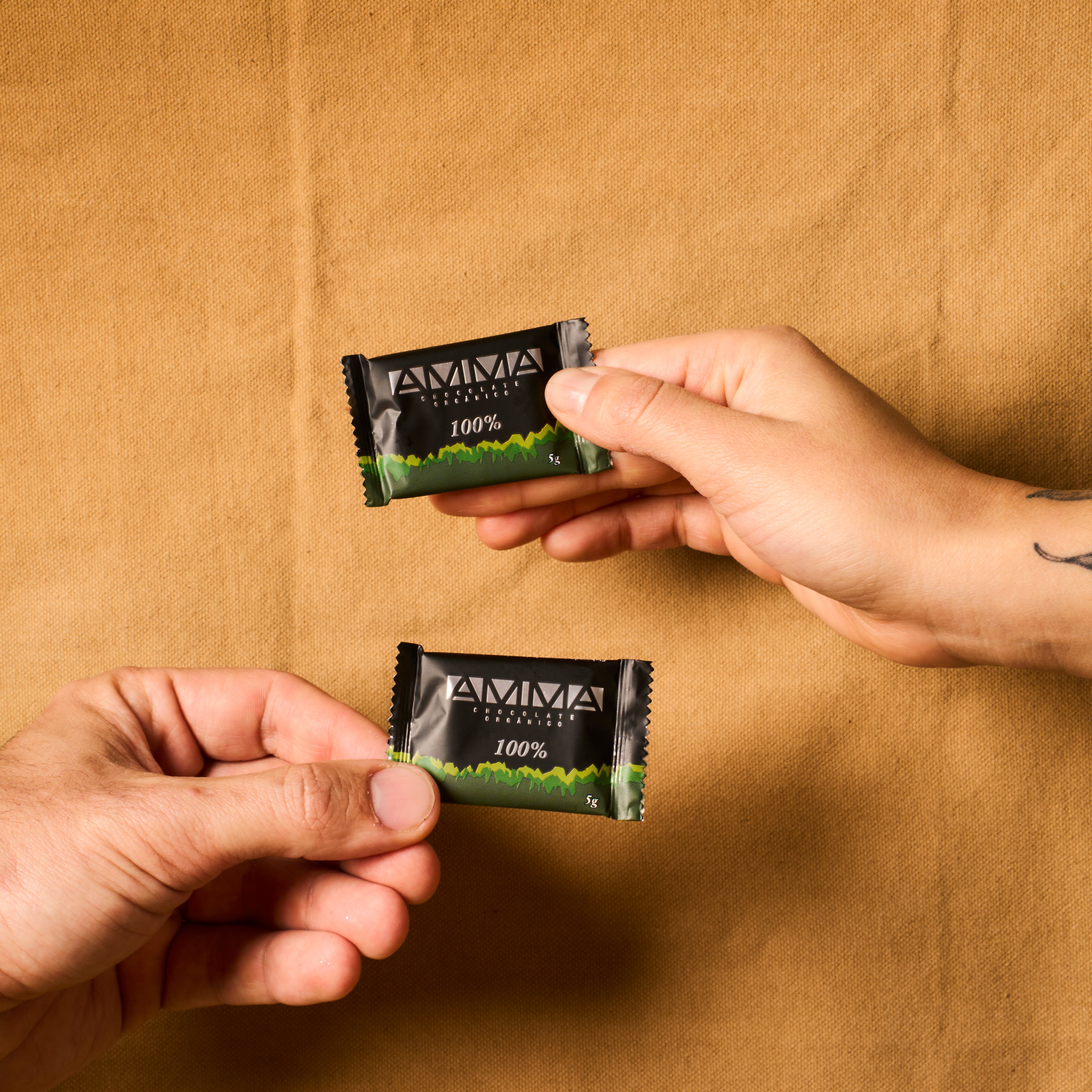 Chocolate Orgânico 100% Cacau  Square 5g  50un