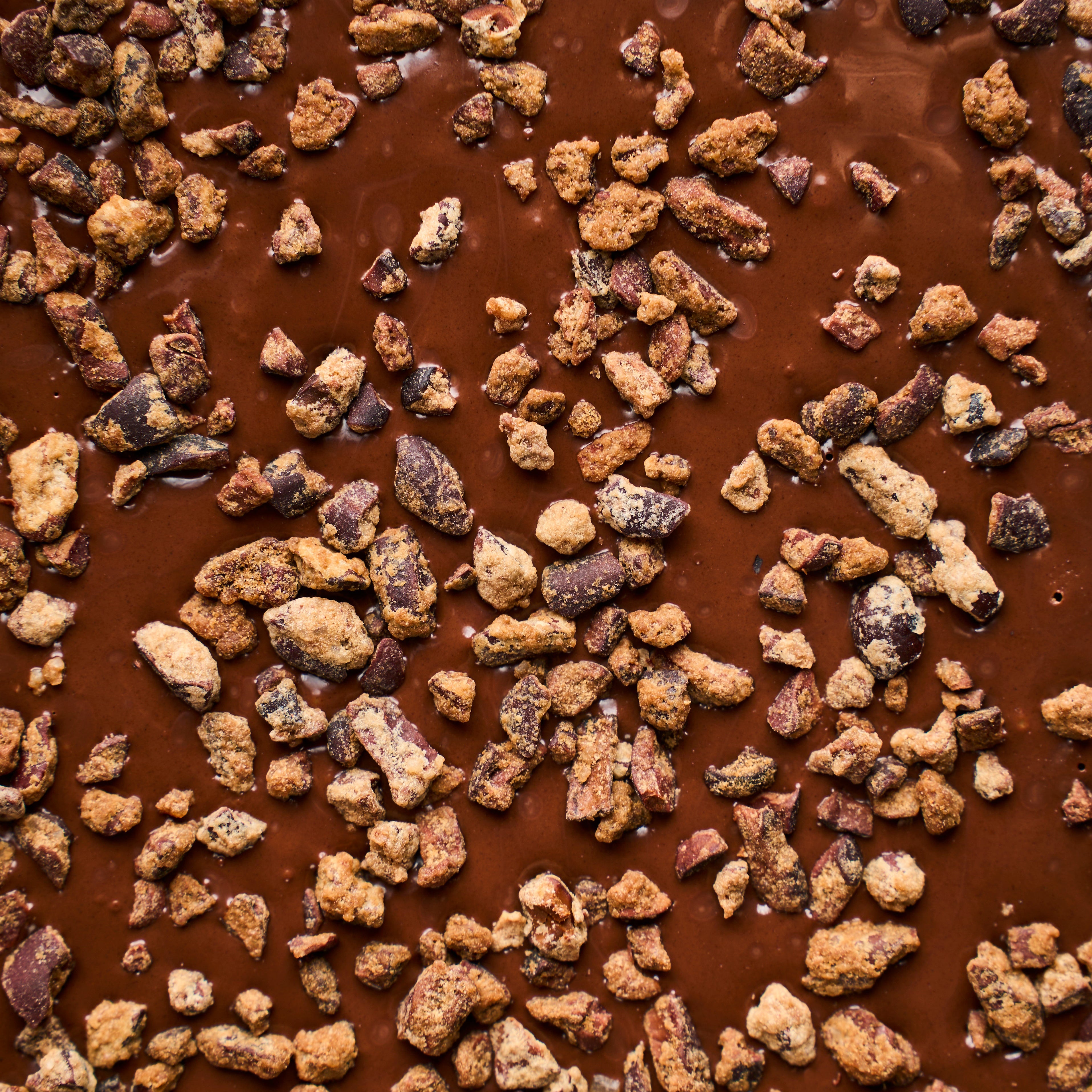 Chocolate Orgânico 60% Nibs de cacau caramelizado - Barra 425g