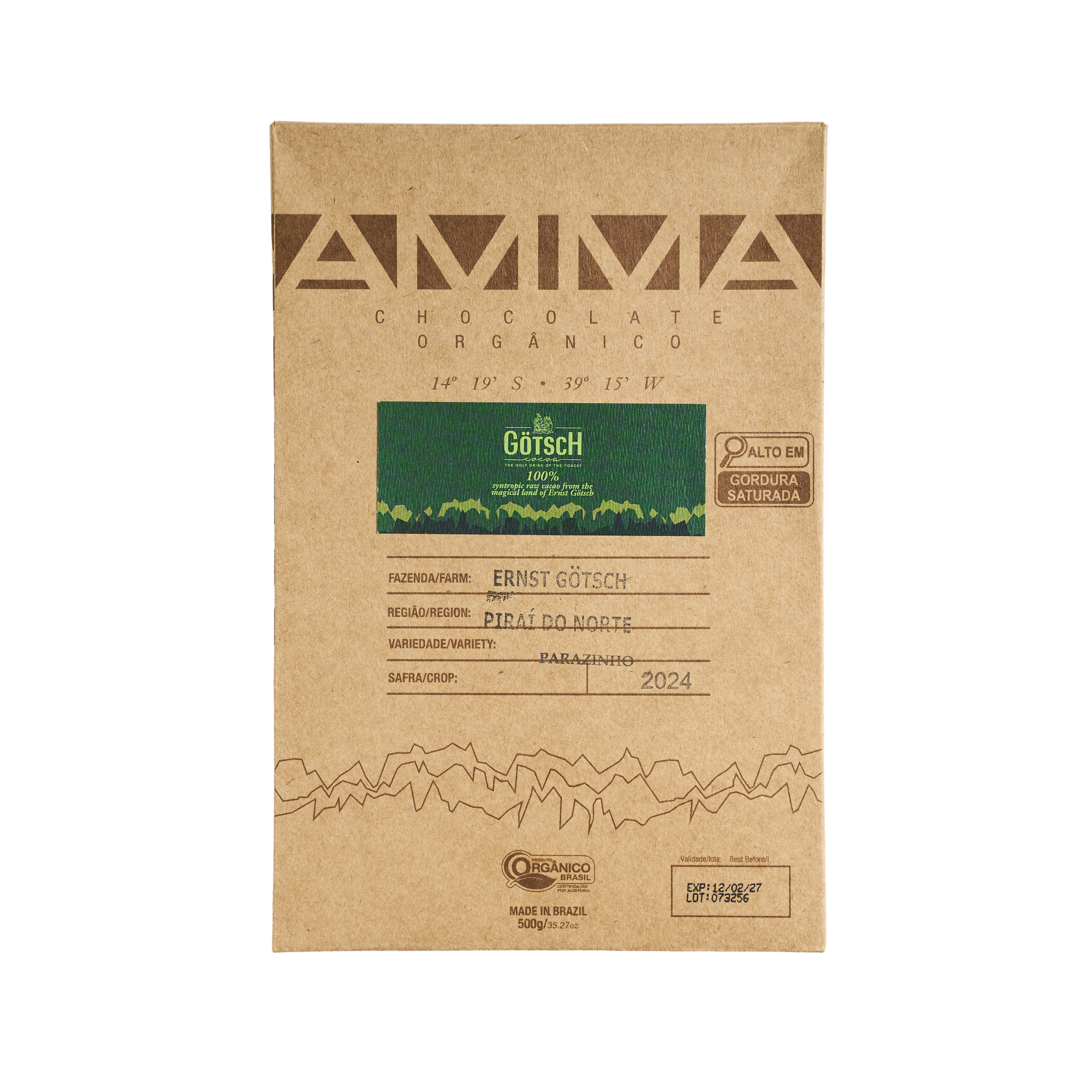 Gotsch Chocolate 100% Com Cacau Sintrópico 500g