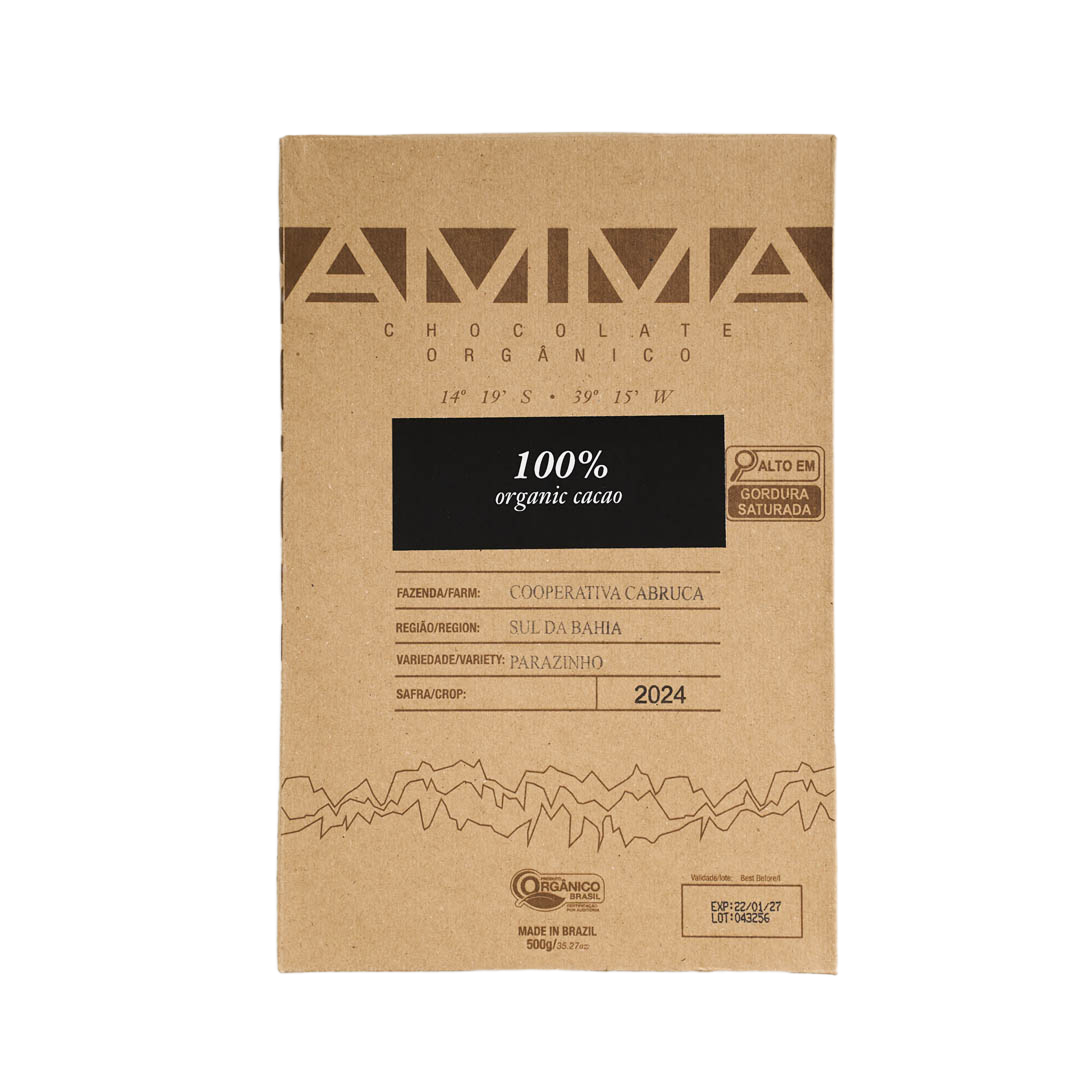 Chocolate Orgânico 100% Cacau 500g