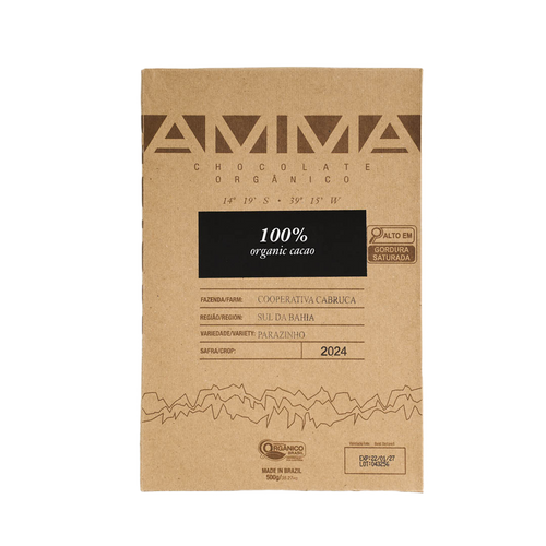Chocolate Orgânico 100% Cacau 500g