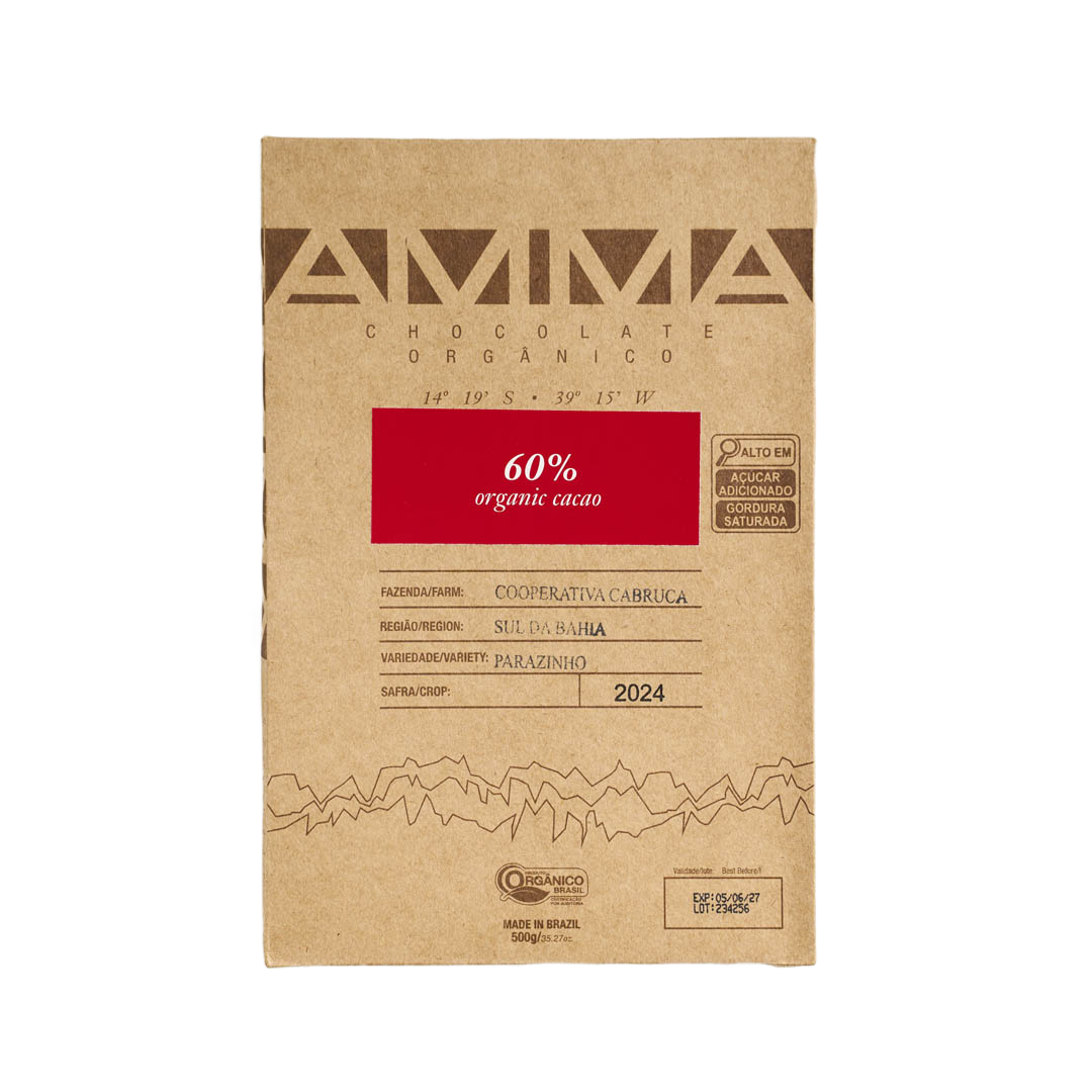 Chocolate Orgânico 60% Cacau 500g