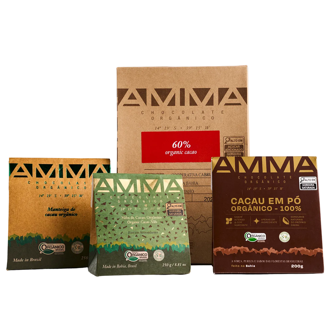 Kit Culinário - Chocolate Orgânico 60% Cacau 500g