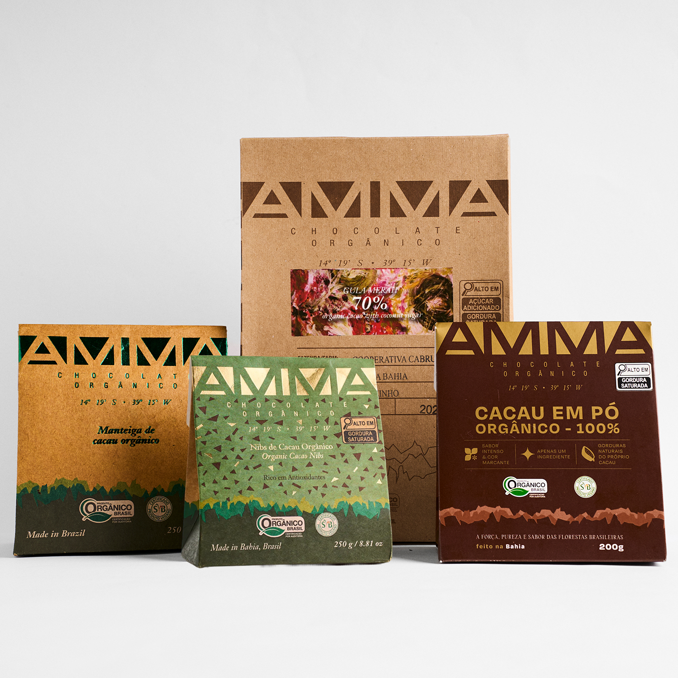 Kit Culinário - Chocolate Orgânico Gula Merah 70% Cacau com Açúcar De Coco 500g