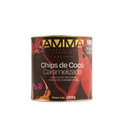 Chocolate Orgânico 60% Chips De Coco Caramelizado -  Lata 180g