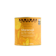 Chocolate Orgânico 60% Maracujá Com Pimenta - Lata 180g
