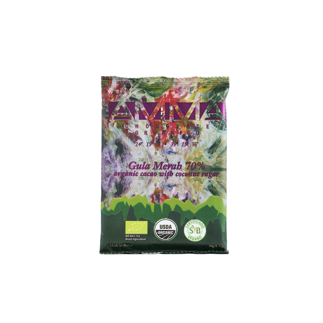 Chocolate Orgânico 70% Cacau Gula Merah 30g