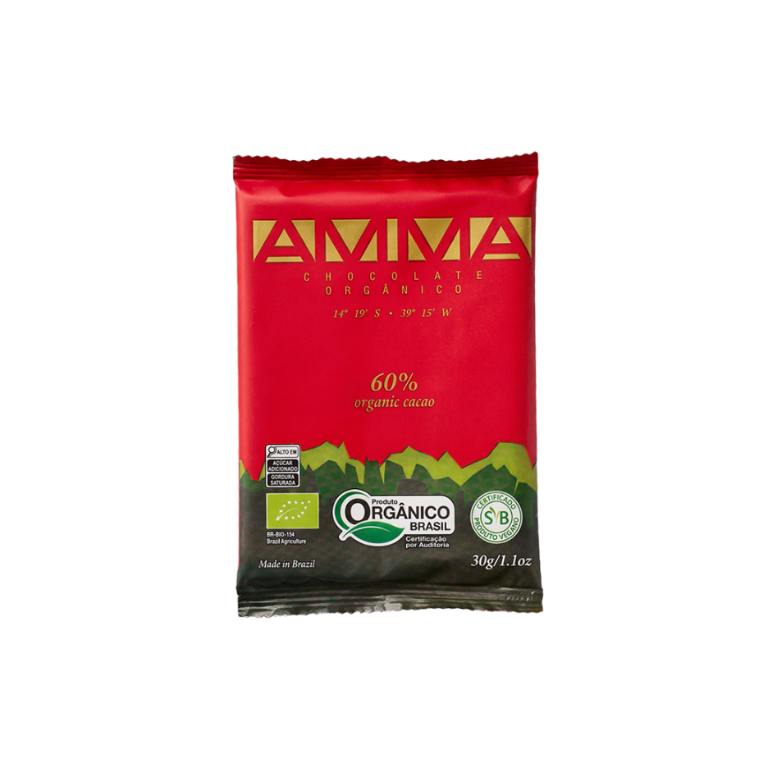 Chocolate Orgânico 60% Cacau 30g